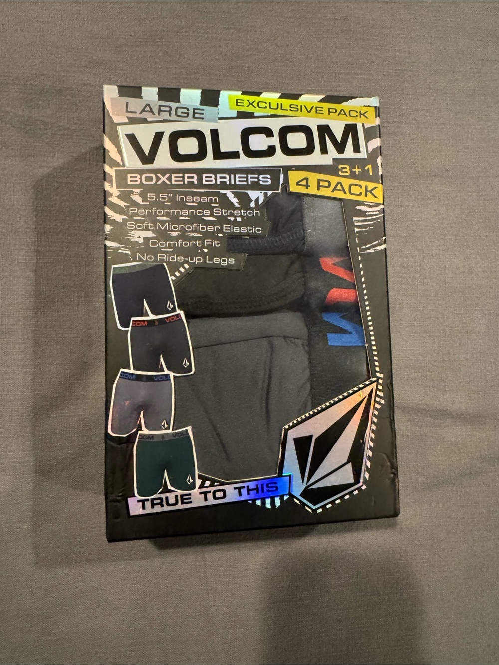 Volcom mens Boxer Briefs 4-Pack